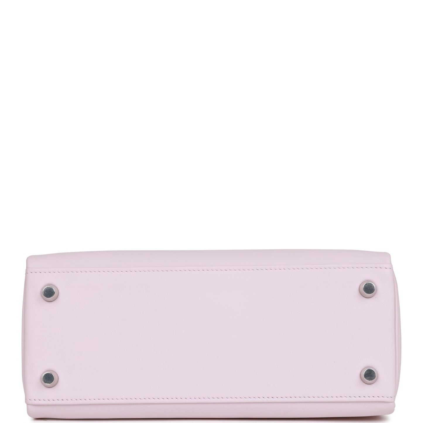 Luxury Hermes Kelly Retourne 25 Mauve Pale Swift Palladium Hardware