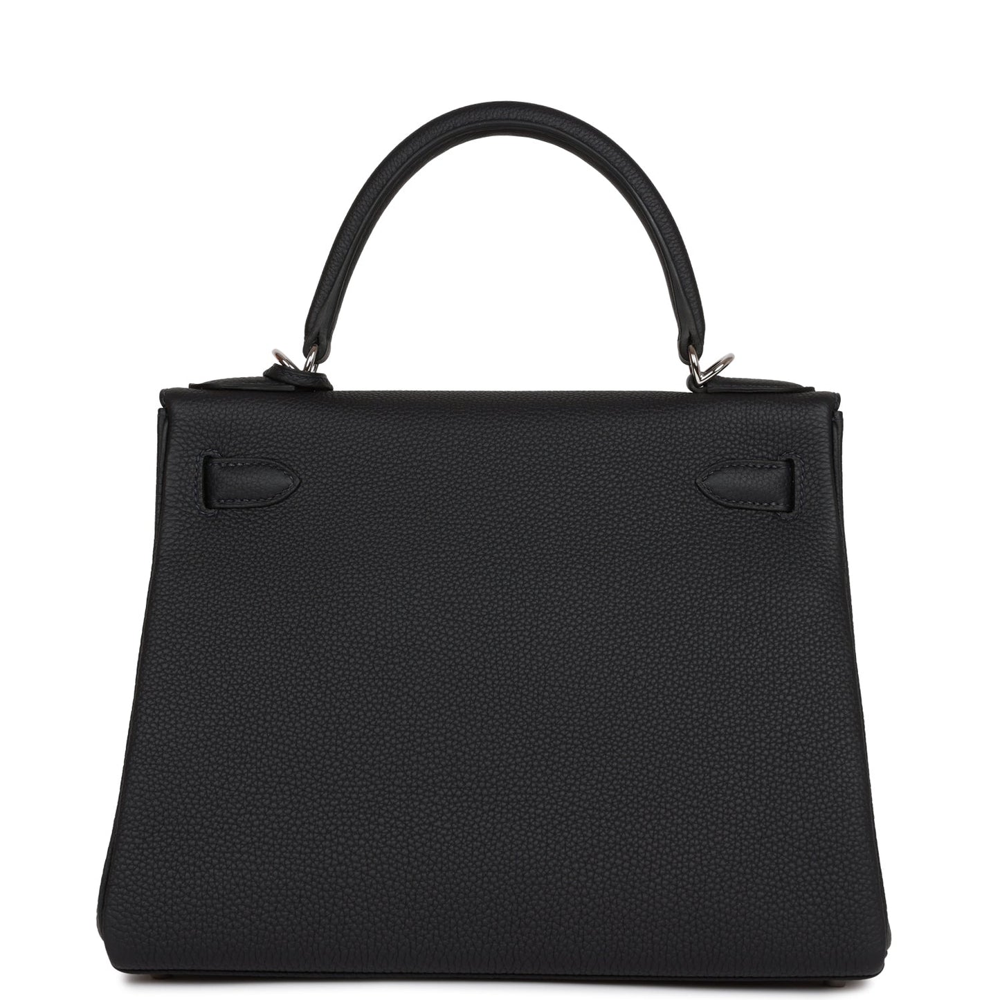 Luxury Hermes Kelly Retourne 28 Caban Togo Palladium Hardware