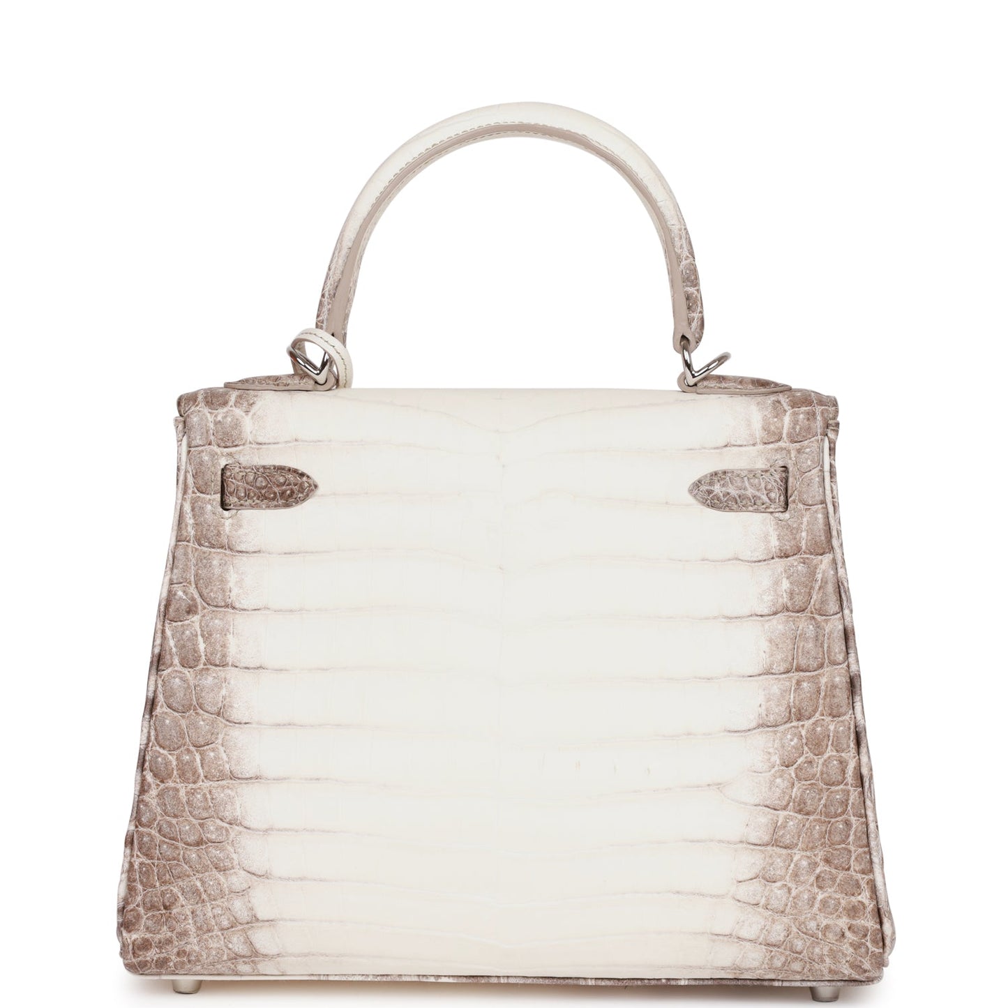 Luxury Hermes Kelly Retourne 25 Himalaya Niloticus Crocodile Palladium Hardware