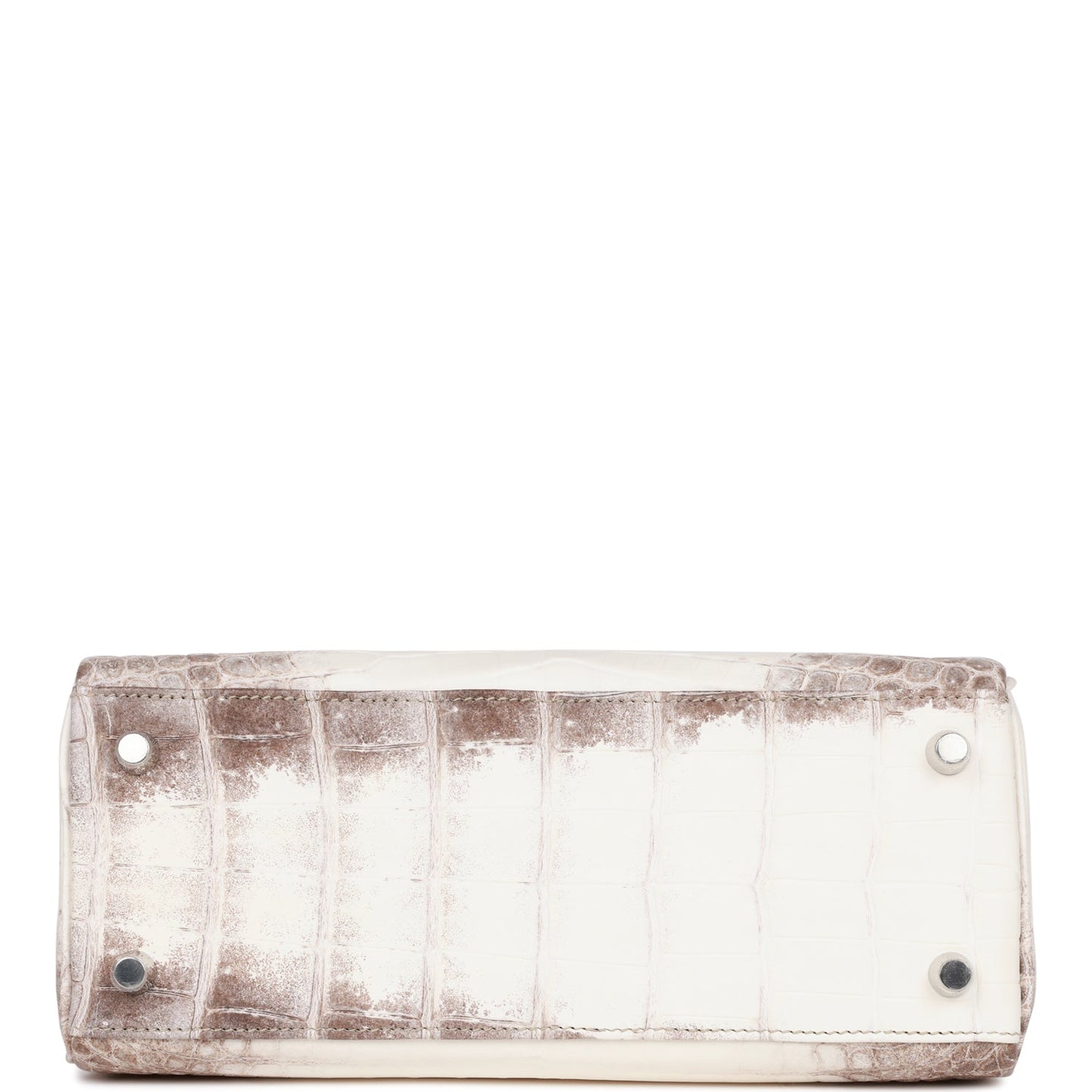 Luxury Hermes Kelly Retourne 25 Himalaya Niloticus Crocodile Palladium Hardware