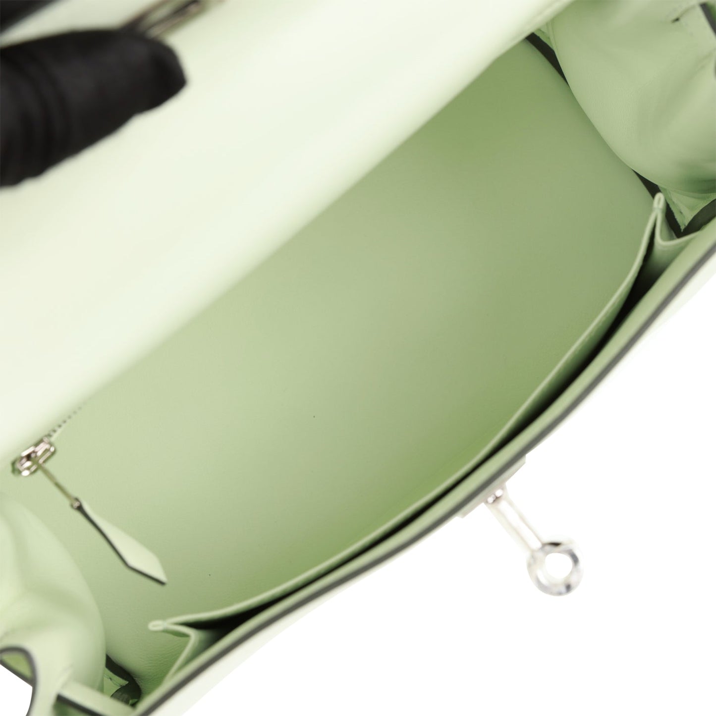 Luxury Hermes Kelly Retourne 25 Vert Fizz Swift Palladium Hardware