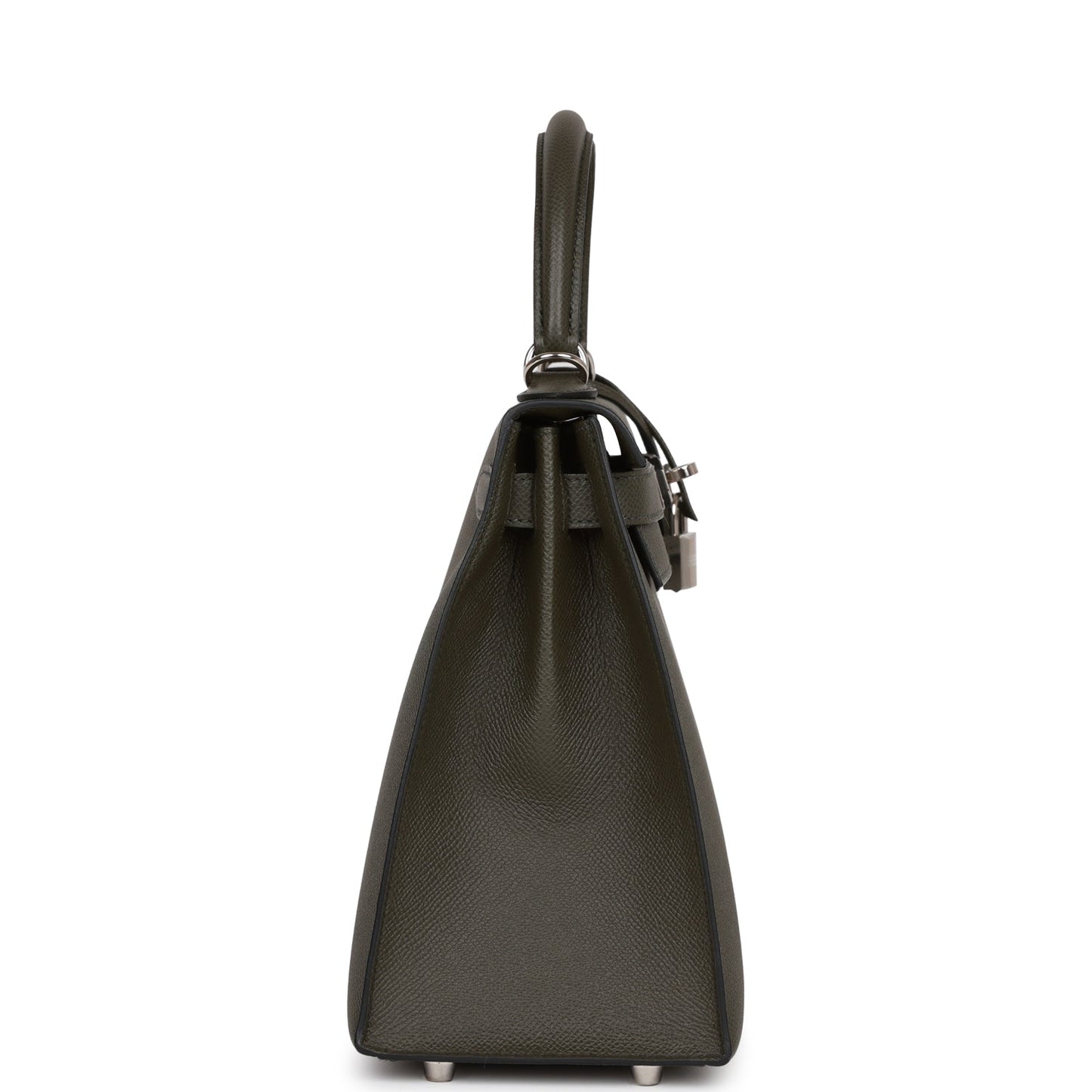 Luxury Hermes Kelly Sellier 28 Vert De Gris Epsom Palladium Hardware