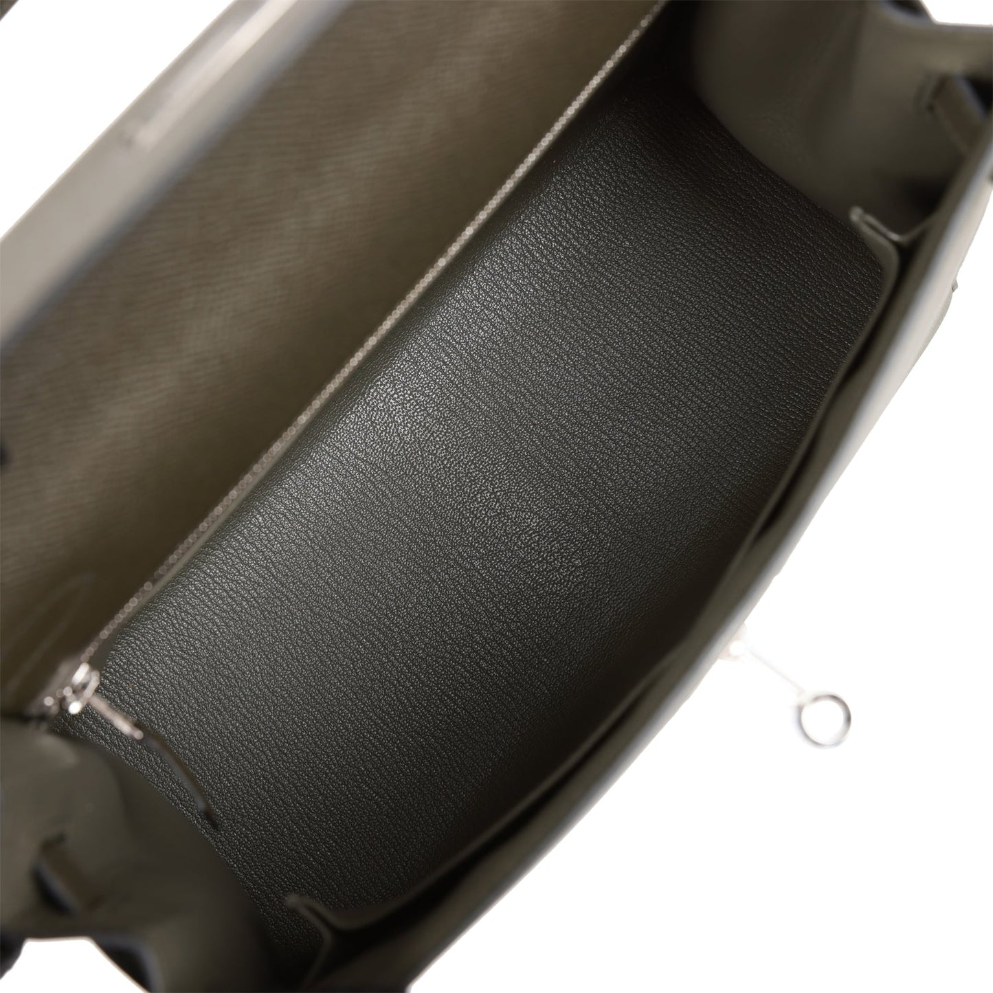 Luxury Hermes Kelly Sellier 28 Vert De Gris Epsom Palladium Hardware