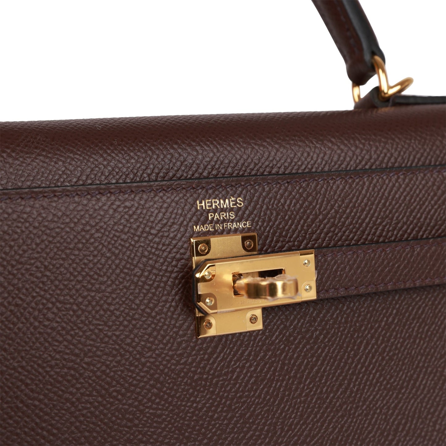 Luxury Hermes Kelly Sellier 25 Rouge Sellier Epsom Gold Hardware