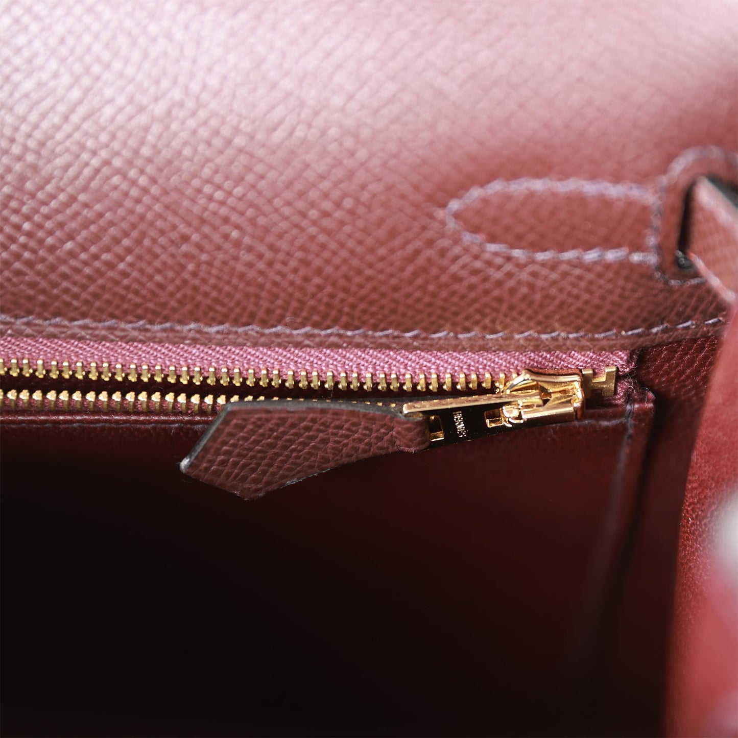 Luxury Hermes Kelly Sellier 25 Rouge Sellier Epsom Gold Hardware