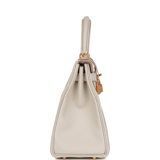 Luxury Hermes Kelly Retourne 28 Beton Togo Gold Hardware