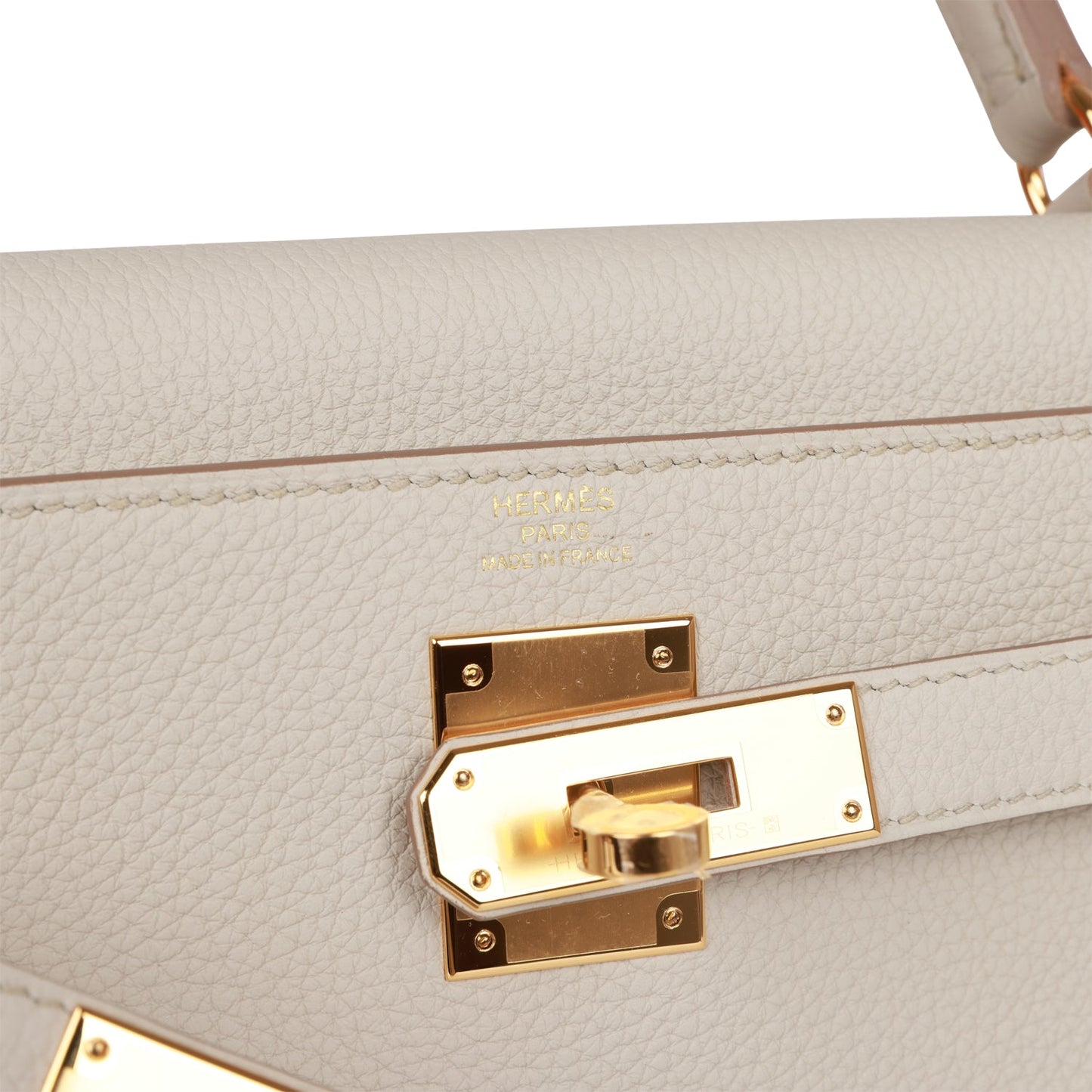 Luxury Hermes Kelly Retourne 28 Beton Togo Gold Hardware