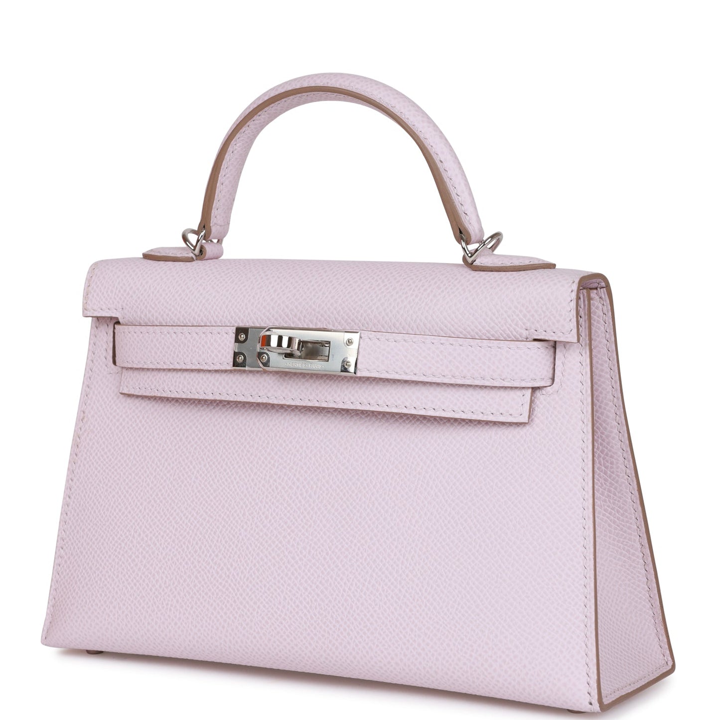 Luxury Hermes Kelly Sellier 20 Mauve Pale Epsom Palladium Hardware