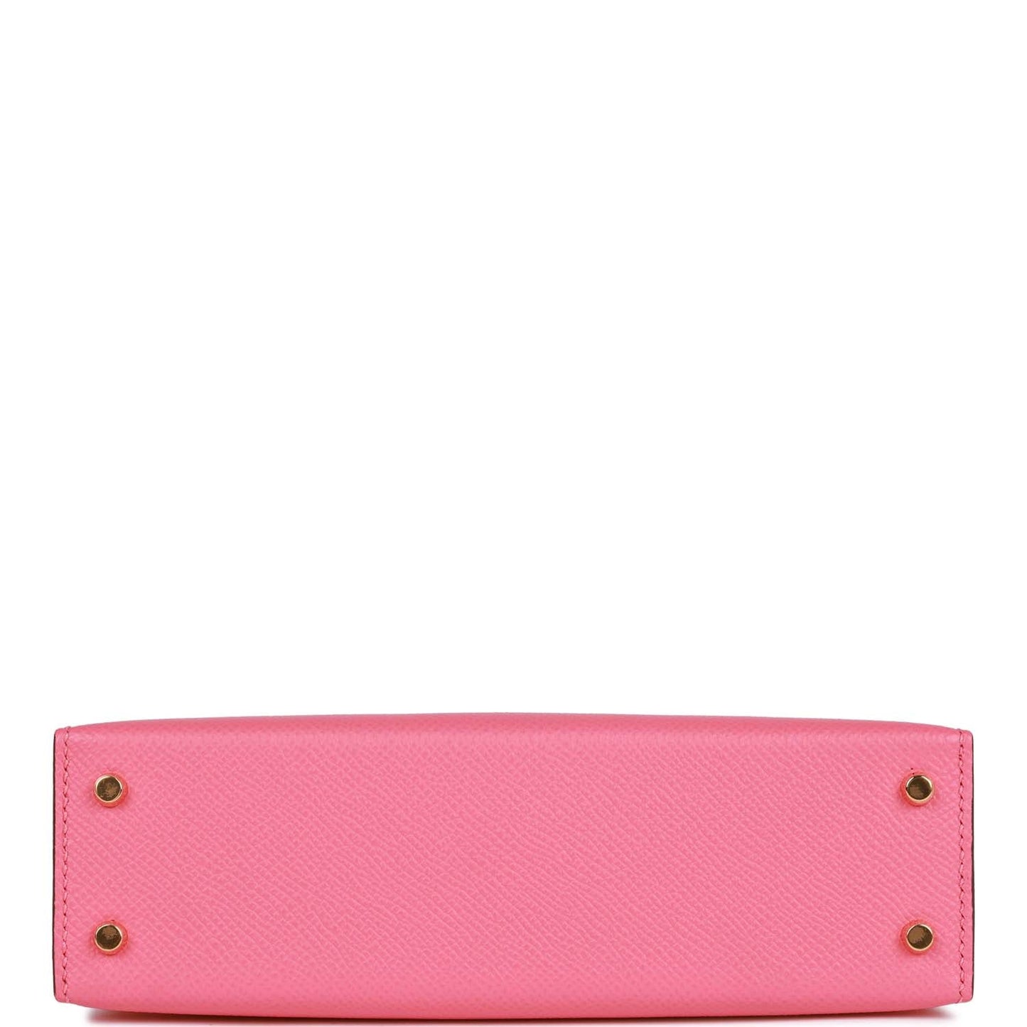 Luxury Hermes Special Order (HSS) Kelly Sellier 20 Rose Azalee and Lime Epsom Gold Hardware