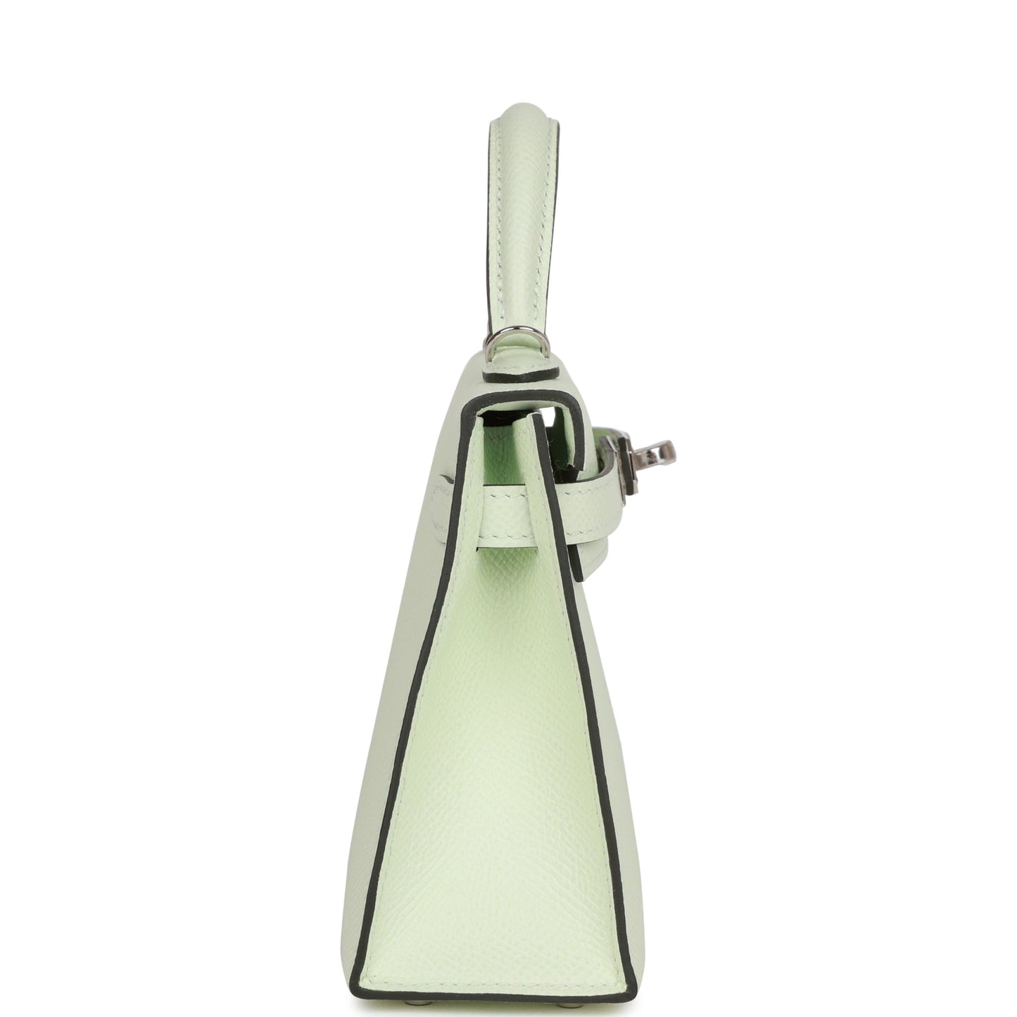Luxury Hermes Kelly Sellier 20 Vert Fizz Epsom Palladium Hardware