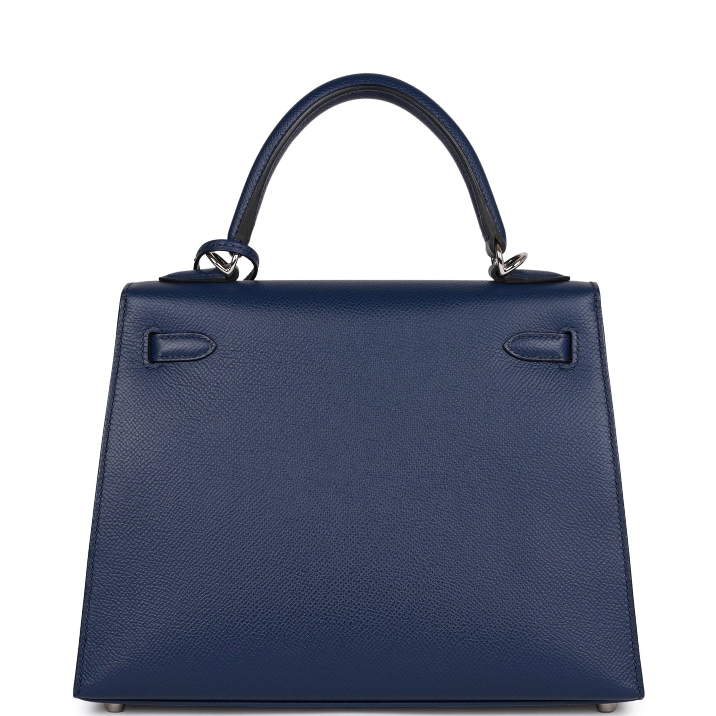 Luxury Hermes Kelly Sellier 25 Bleu Saphir Epsom Palladium Hardware