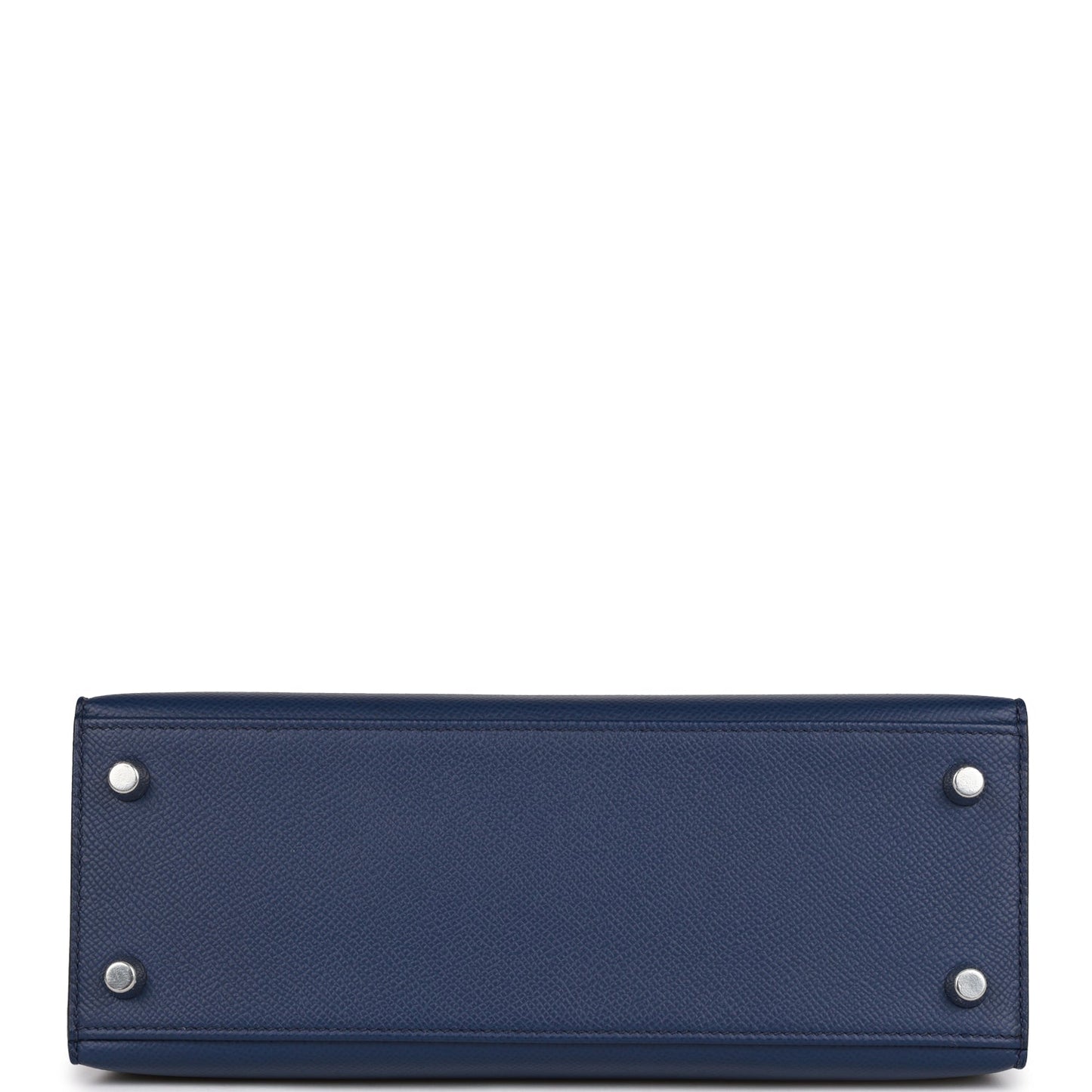 Luxury Hermes Kelly Sellier 25 Bleu Saphir Epsom Palladium Hardware
