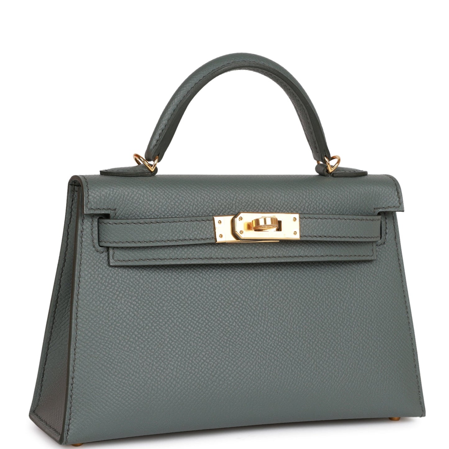 Luxury Hermes Kelly Sellier 20 Vert Amande Epsom Gold Hardware