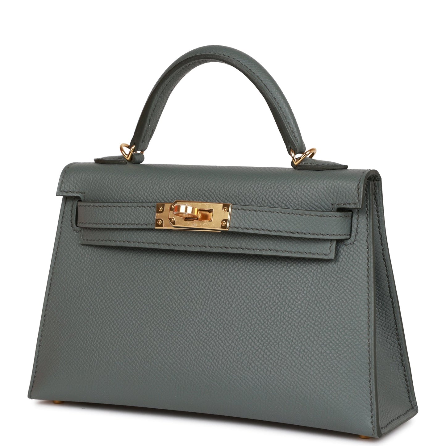 Luxury Hermes Kelly Sellier 20 Vert Amande Epsom Gold Hardware