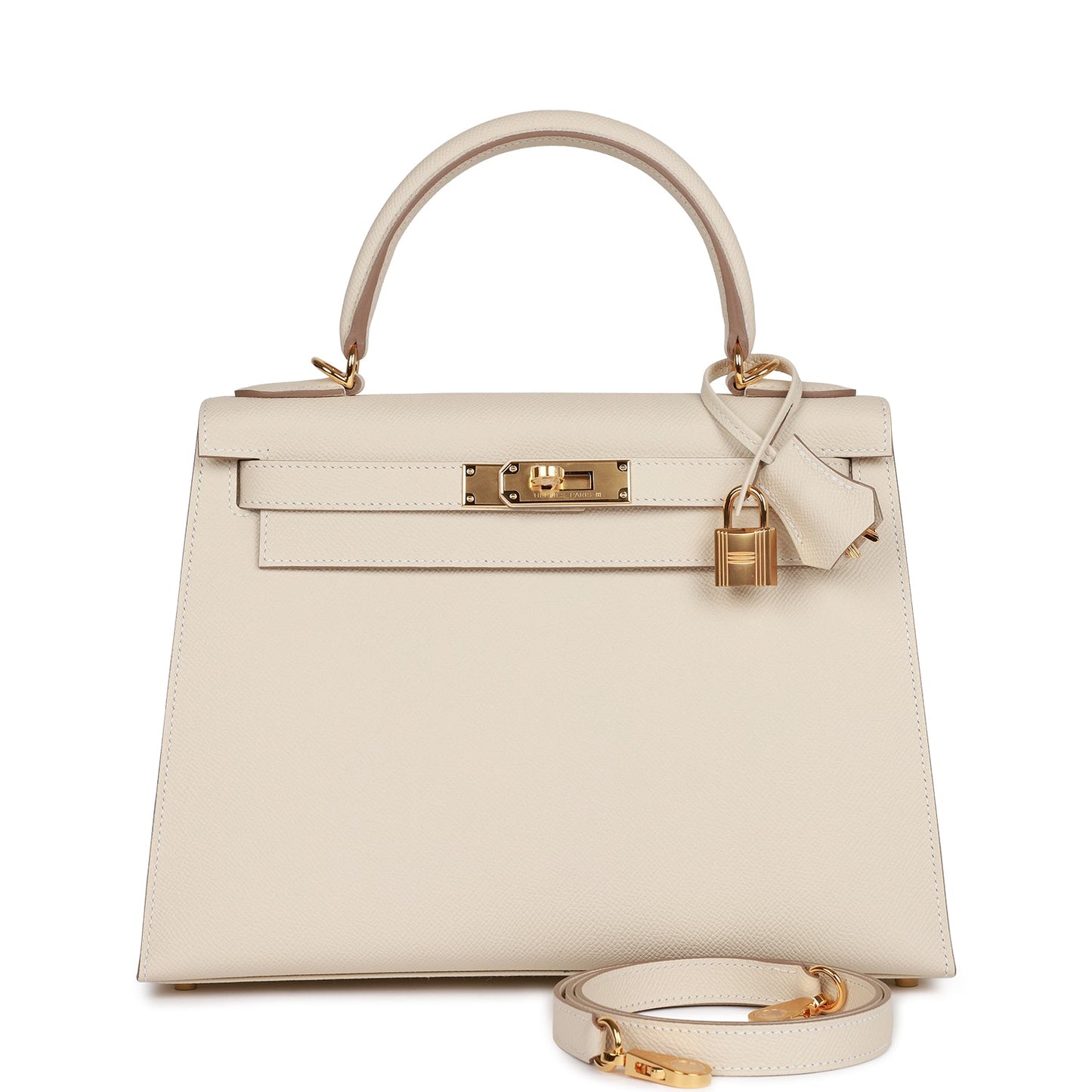 Luxury Hermes Craie Epsom Sellier Kelly 28 Gold Hardware