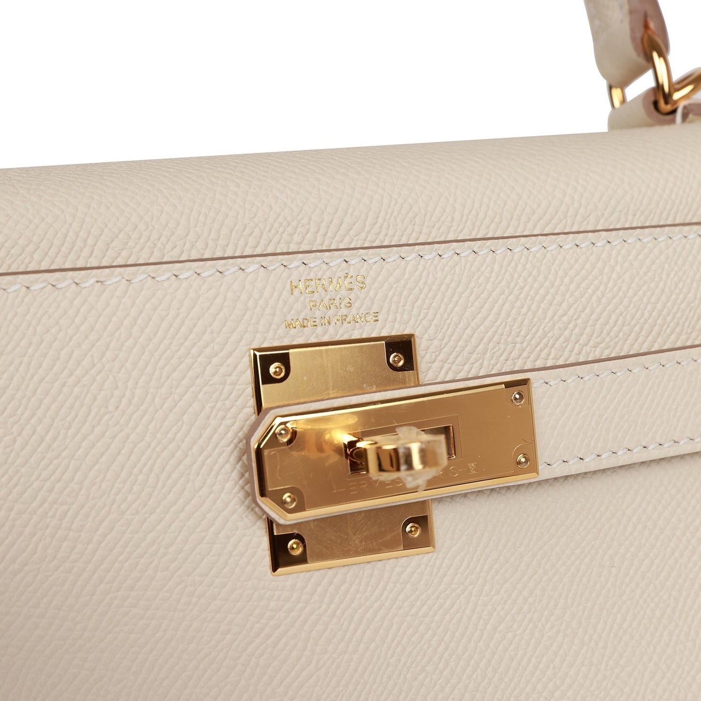 Luxury Hermes Craie Epsom Sellier Kelly 28 Gold Hardware