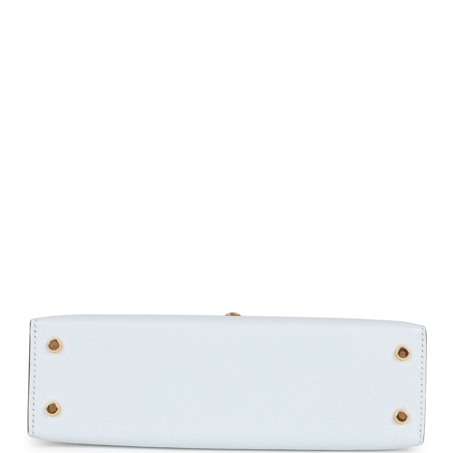Luxury Hermes Kelly Sellier 20 Bleu Brume Chevre Gold Hardware