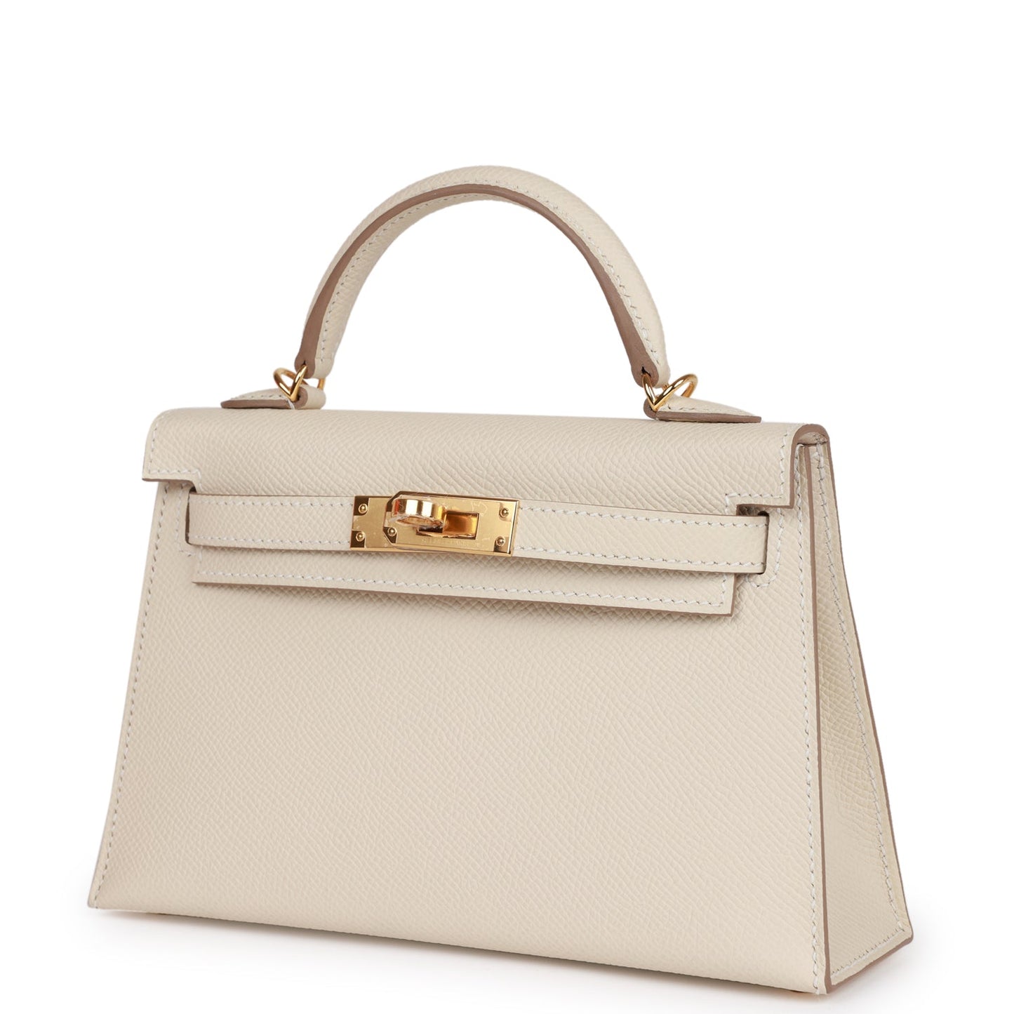 Luxury Hermes Kelly Sellier 20 Craie Epsom Gold Hardware