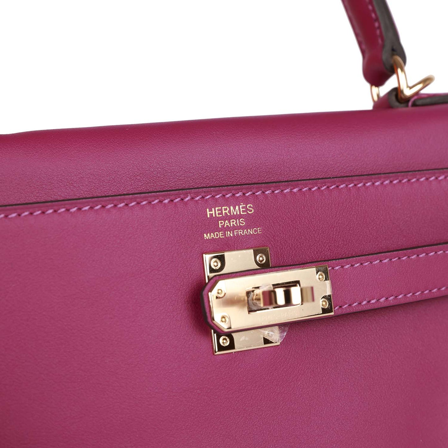 Luxury Hermes Kelly Retourne 25 Anemone Swift Permabrass Hardware