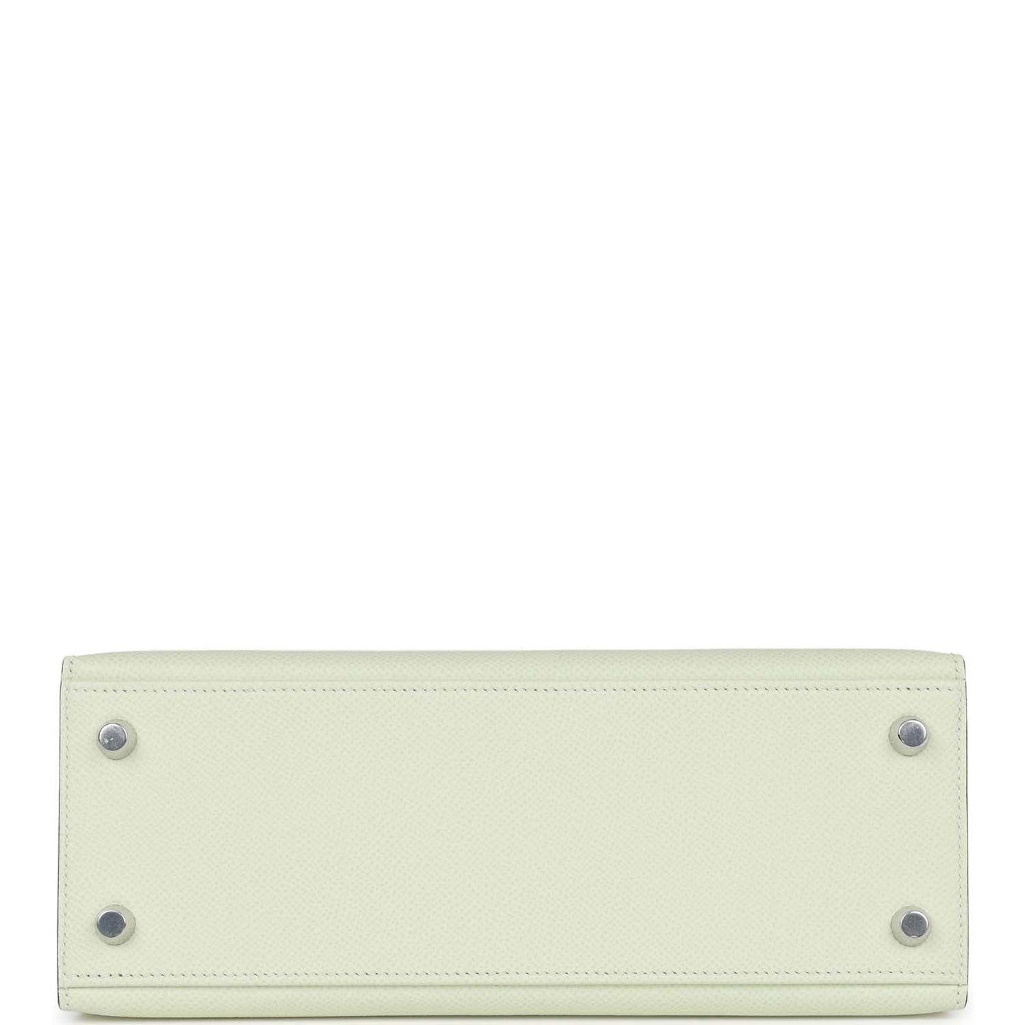 Luxury Hermes Kelly Sellier 25 Vert Fizz Epsom Palladium Hardware