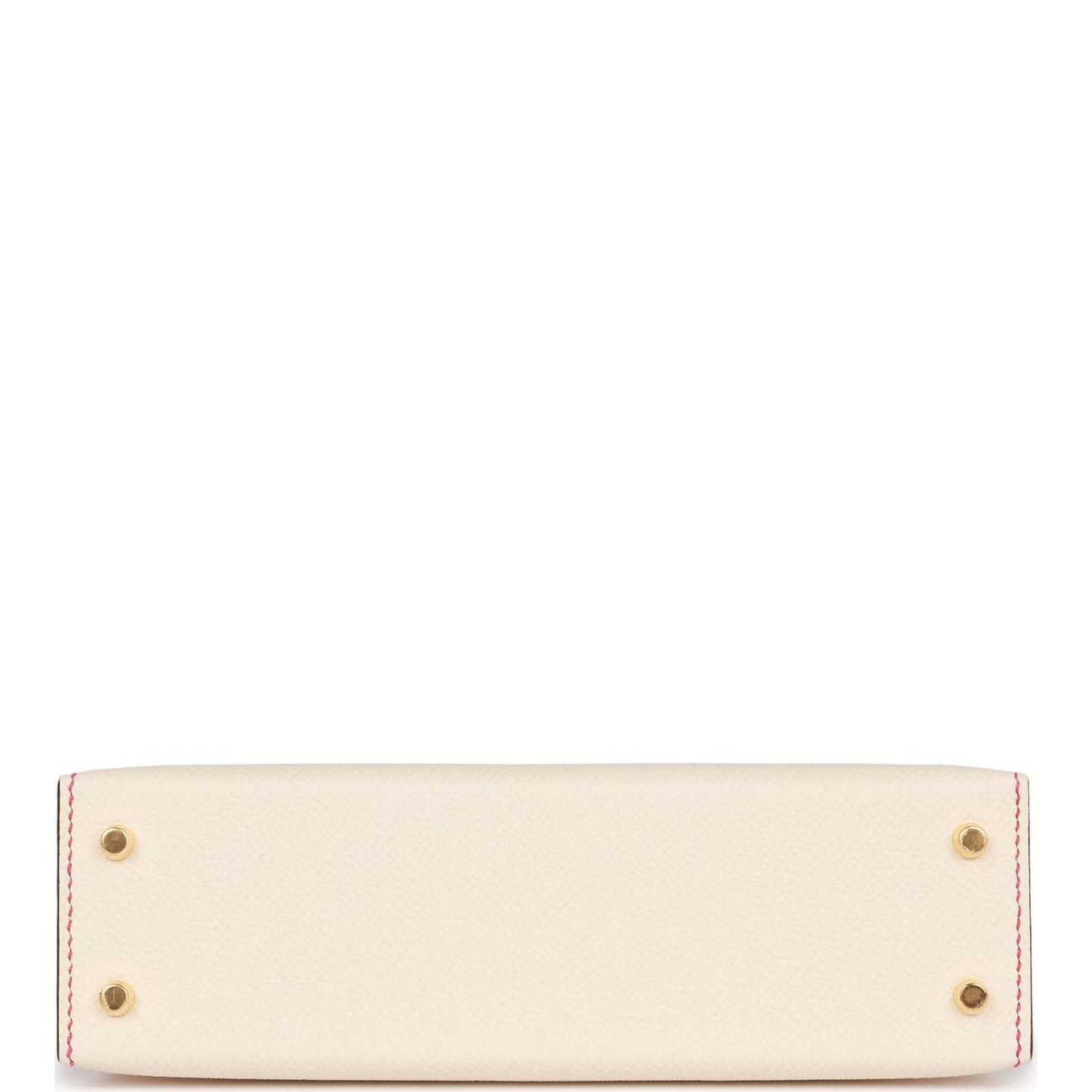 Luxury Hermes Special Order (HSS) Kelly Sellier 20 Nata Verso Epsom Gold Hardware