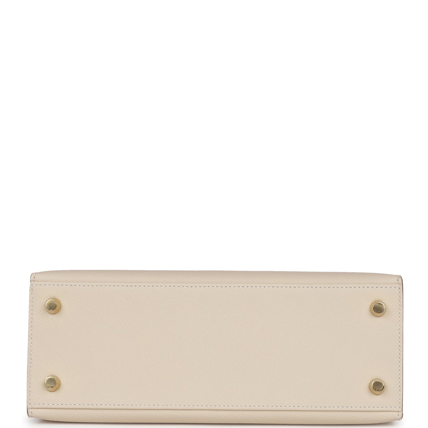 Luxury Hermes Kelly Sellier 25 Craie Epsom Gold Hardware