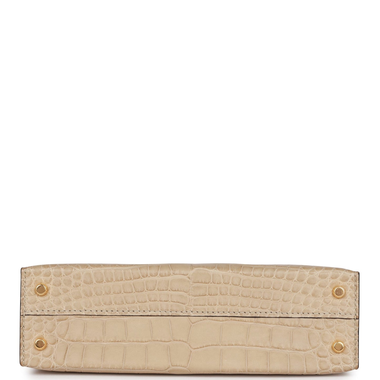 Luxury Hermes Kelly 20 Trench Matte Alligator Mississippiensis Gold Hardware
