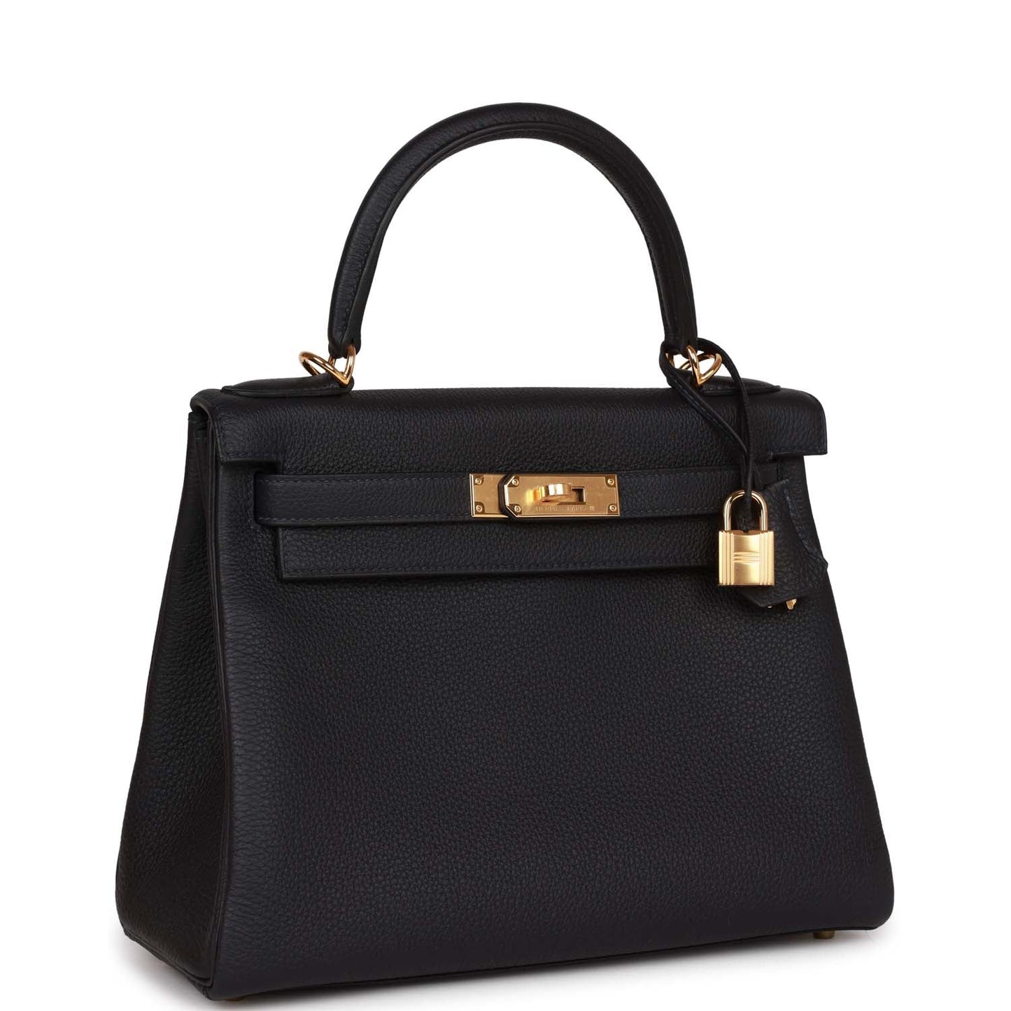 Luxury Hermes Kelly Retourne 28 Caban Togo Gold Hardware