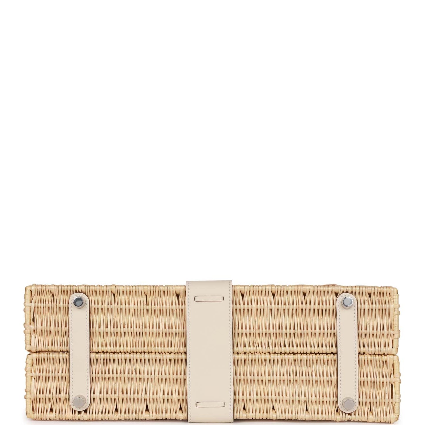 Luxury Hermes Picnic Kelly 35 Nata Swift Palladium Hardware