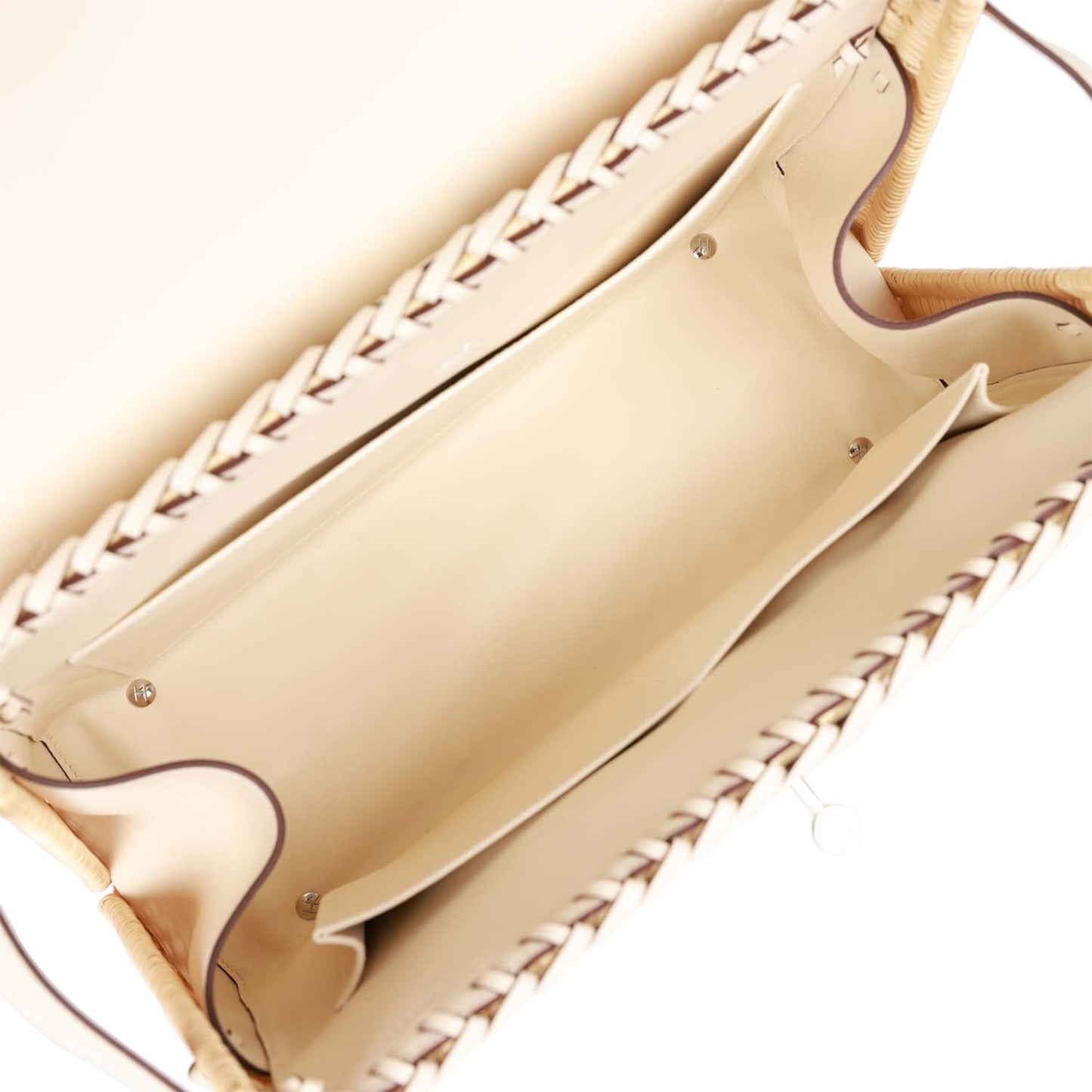 Luxury Hermes Picnic Kelly 35 Nata Swift Palladium Hardware