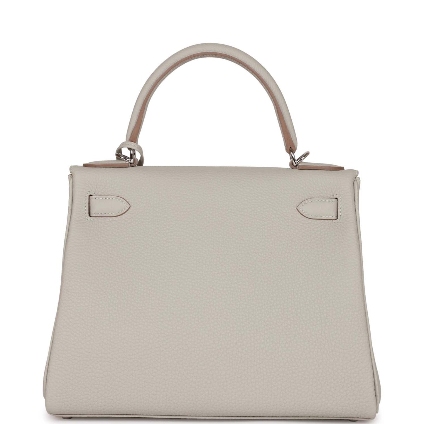Luxury Hermes Kelly Retourne 28 Gris Perle Togo Palladium Hardware