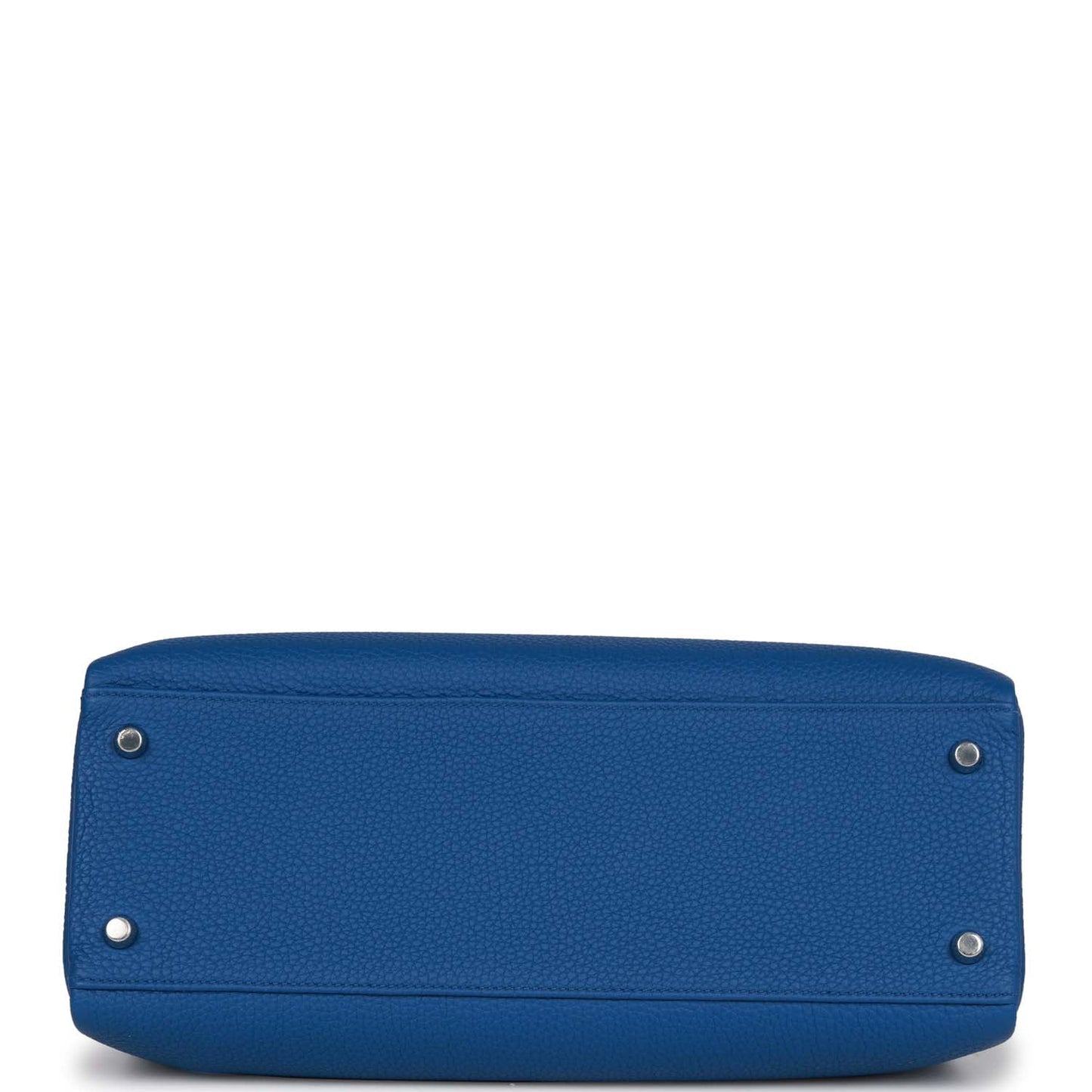 Luxury Hermes Kelly Retourne 32 Bleu France Togo Palladium Hardware