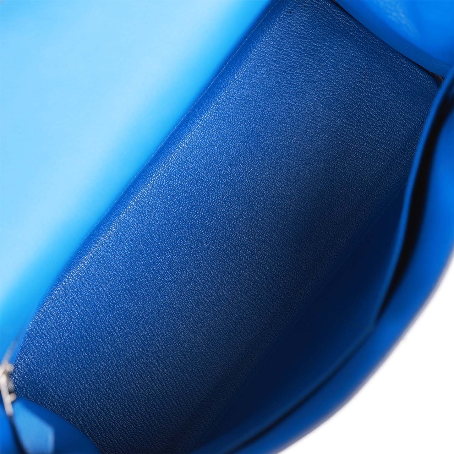 Luxury Hermes Kelly Retourne 32 Bleu France Togo Palladium Hardware