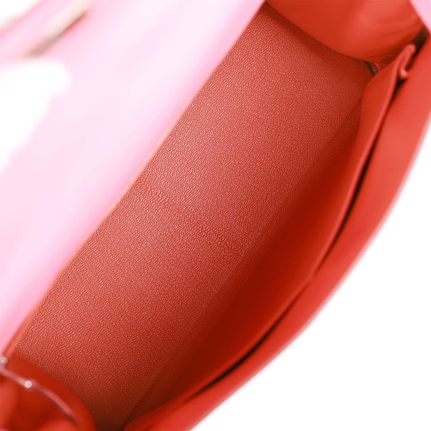 Luxury Hermes Kelly Retourne 28 Rose D'Ete Verso Evercolor Palladium Hardware