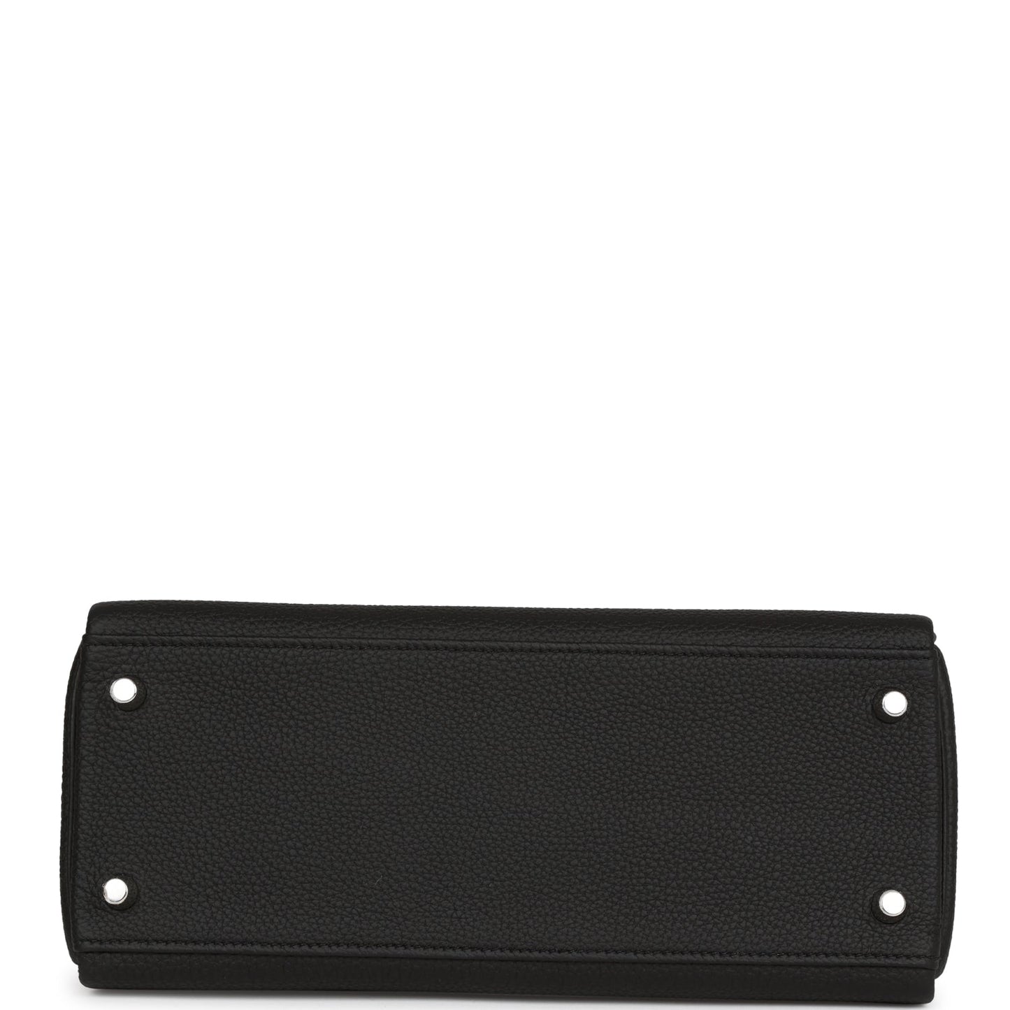Luxury Hermes Kelly Retourne 28 Black Togo Palladium Hardware