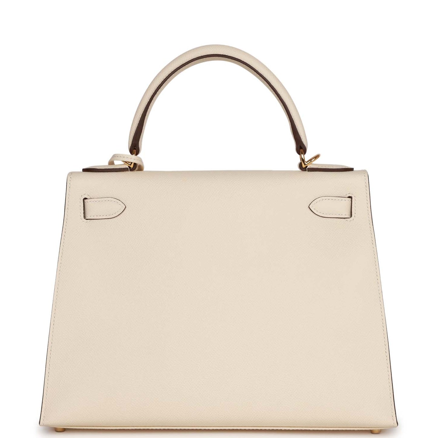Luxury Hermes Kelly Sellier 28 Nata Epsom Gold Hardware
