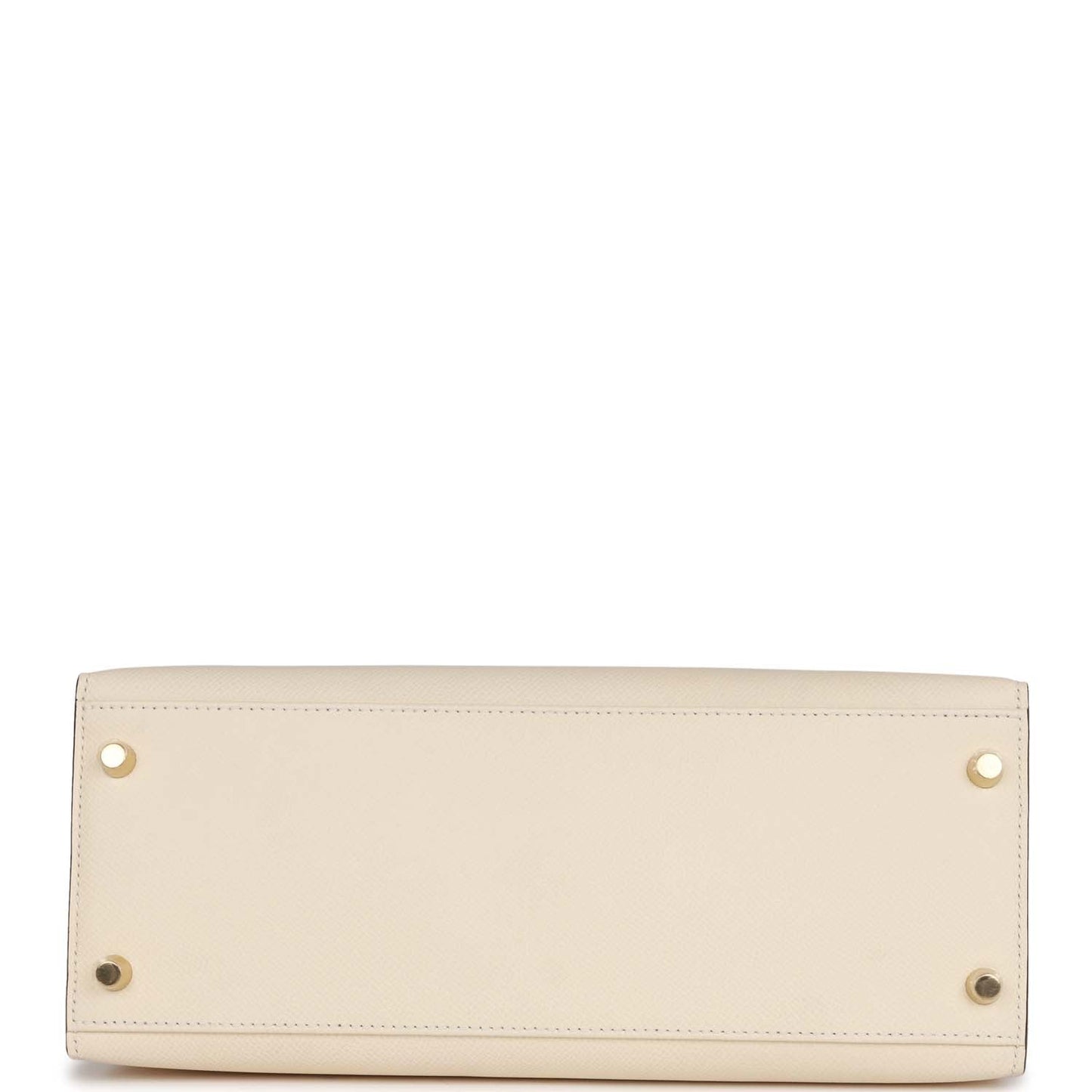 Luxury Hermes Kelly Sellier 28 Nata Epsom Gold Hardware