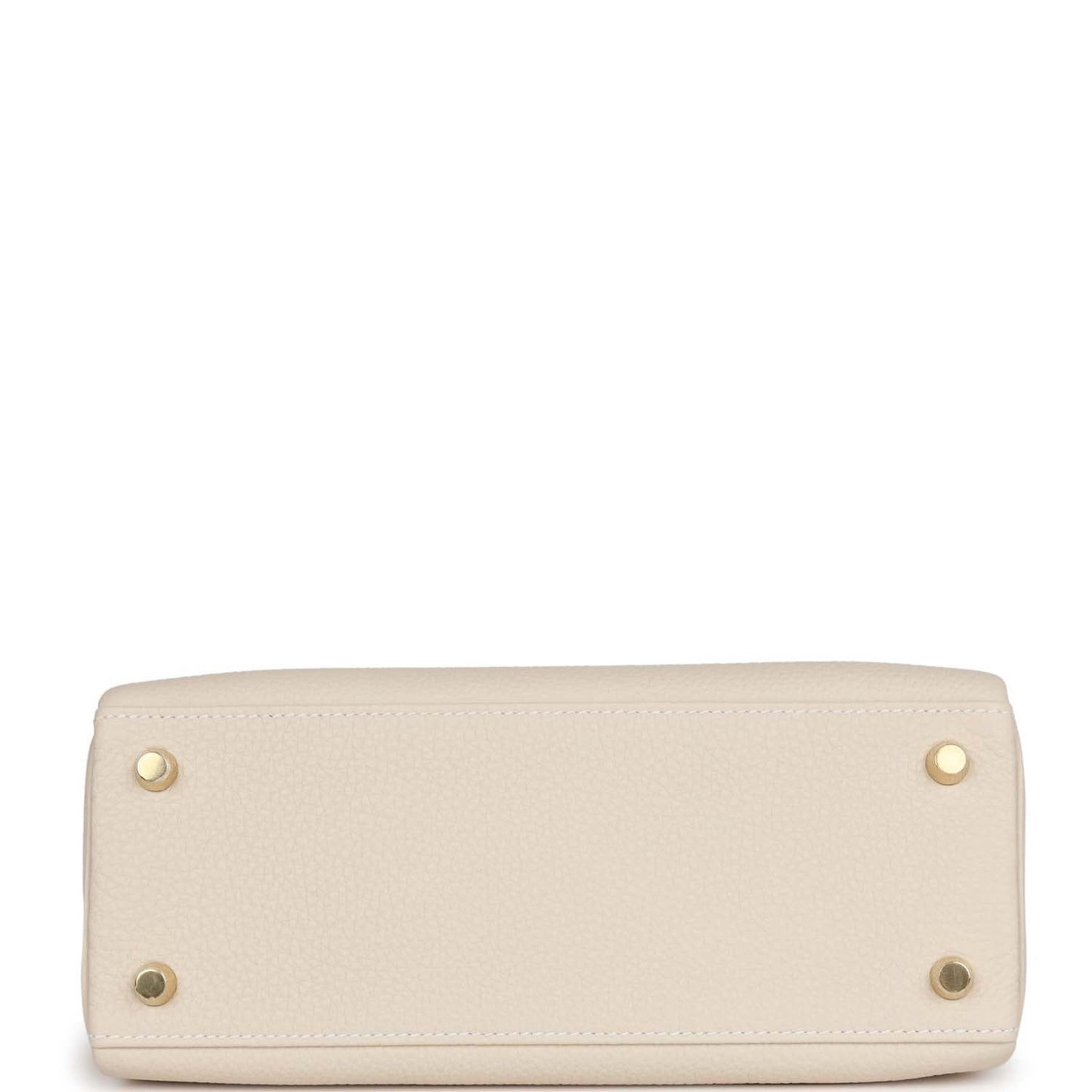 Luxury Hermes Kelly Retourne 25 Craie Togo Gold Hardware