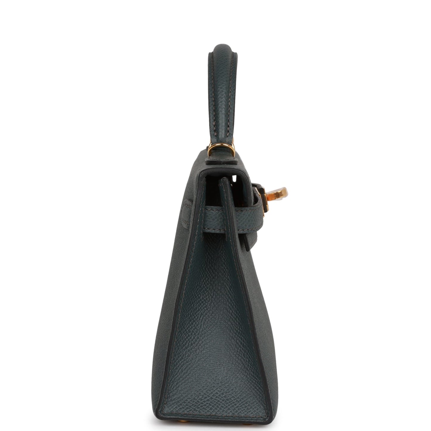 Luxury Hermes Kelly Sellier 20 Bleu Orage Epsom Gold Hardware