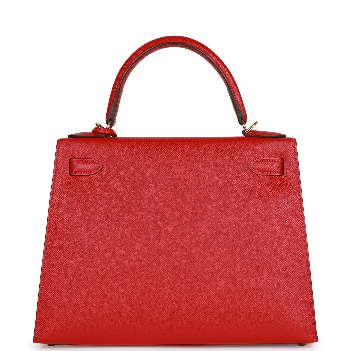 Luxury Hermes Kelly Sellier 28 Rouge Casaque Epsom Gold Hardware