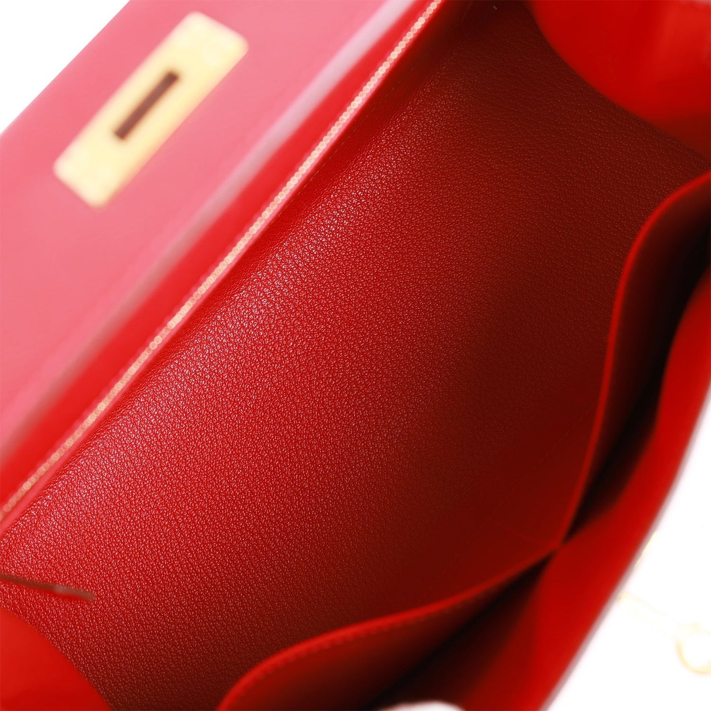 Luxury Hermes Kelly Sellier 28 Rouge Casaque Epsom Gold Hardware