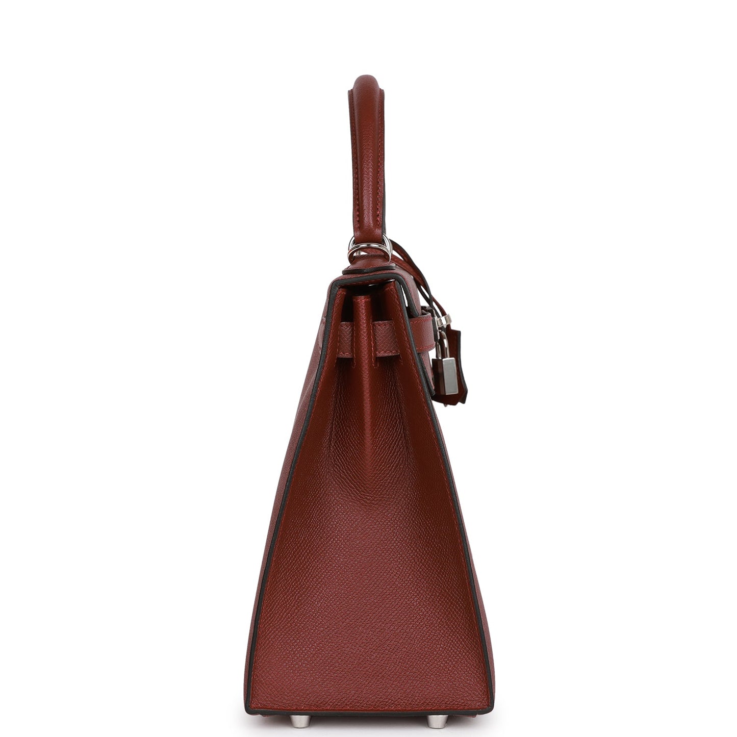 Luxury Hermes Kelly Sellier 28 Rouge H Epsom Palladium Hardware