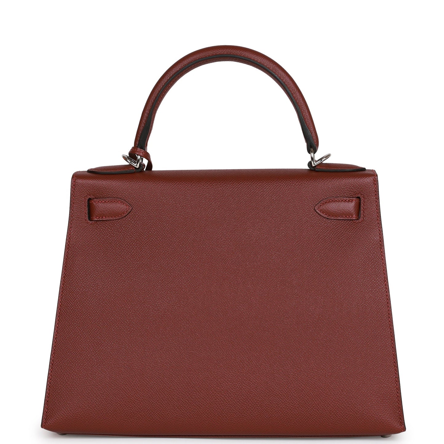 Luxury Hermes Kelly Sellier 28 Rouge H Epsom Palladium Hardware