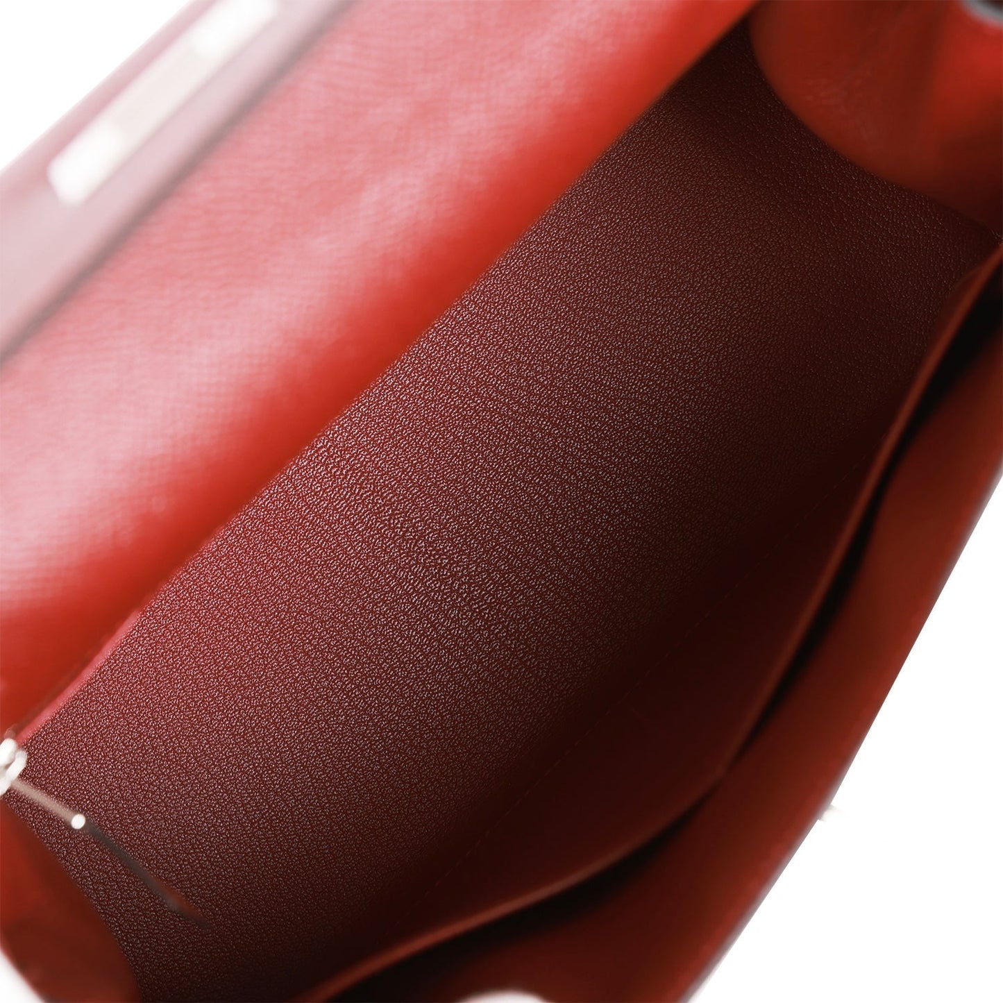 Luxury Hermes Kelly Sellier 28 Rouge H Epsom Palladium Hardware