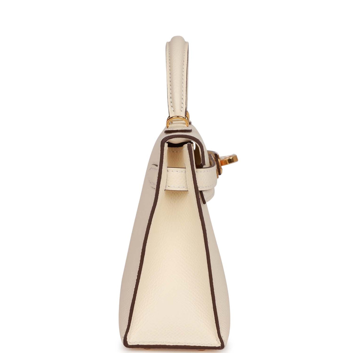 Luxury Hermes Kelly Sellier 20 Nata Epsom Gold Hardware