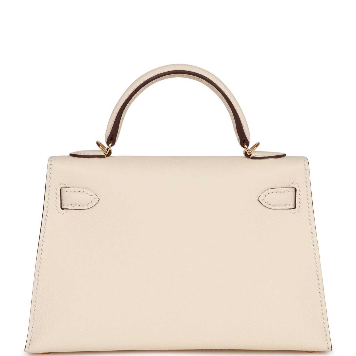 Luxury Hermes Kelly Sellier 20 Nata Epsom Gold Hardware