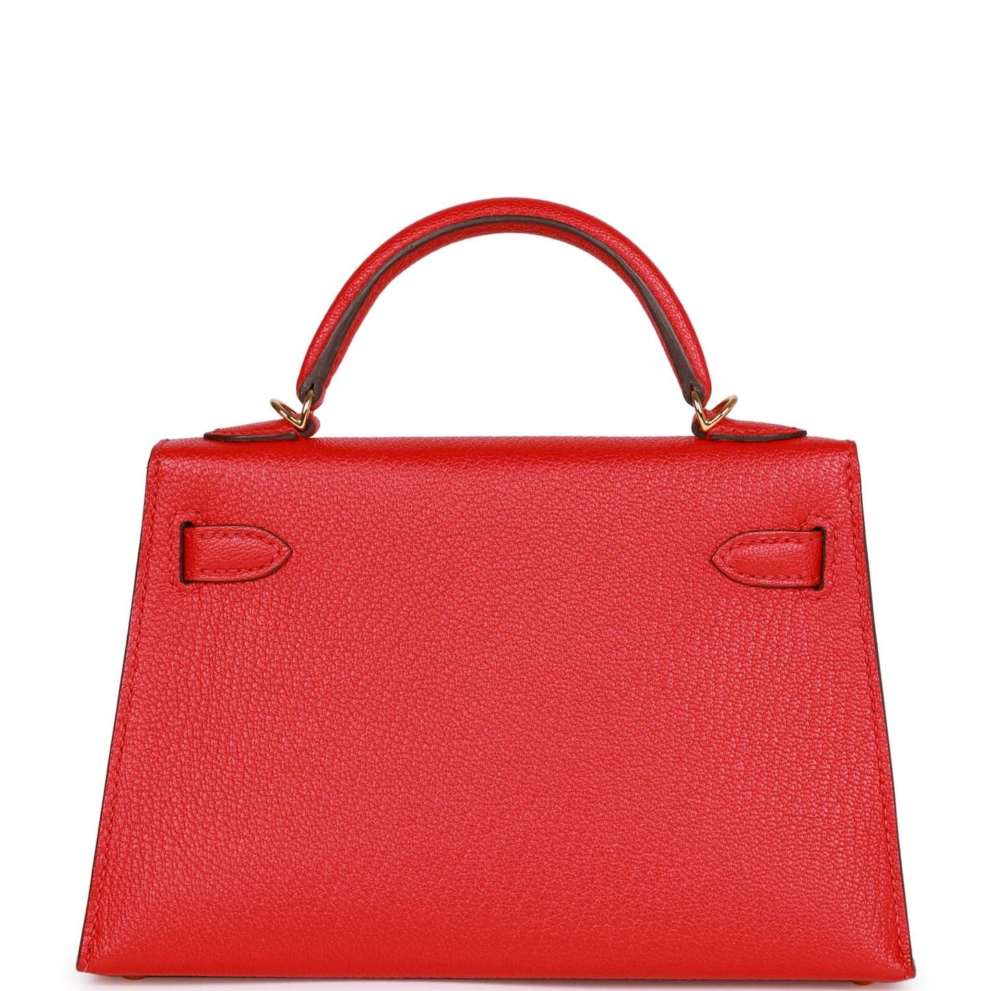 Top Quality Luxury Hermes Kelly 20 Rouge de Coeur Chevre Mysore Gold Hardware
