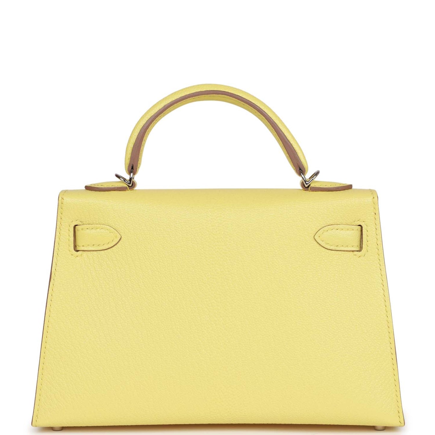 Luxury Hermes Kelly Sellier 20 Limoncello Chevre Palladium Hardware
