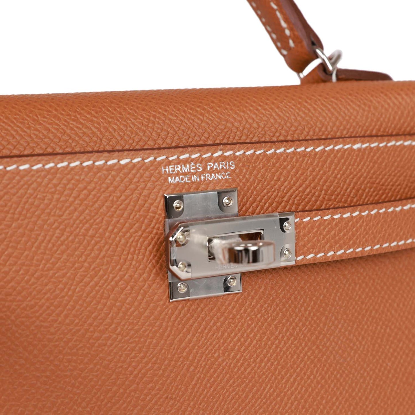 Luxury Hermes Kelly Sellier 20 Gold Epsom Palladium Hardware
