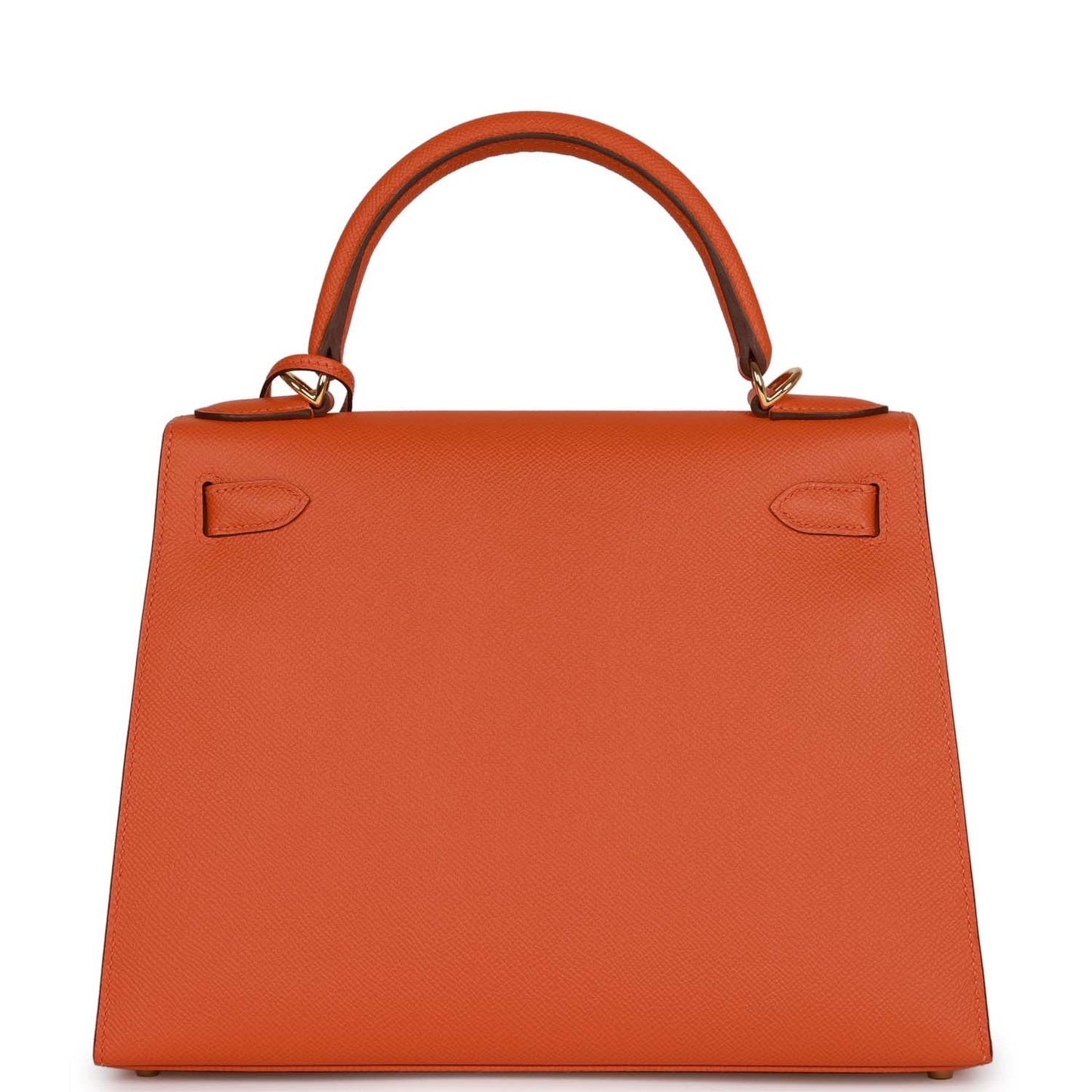 Luxury Hermes Kelly Sellier 28 Orange Epsom Gold Hardware